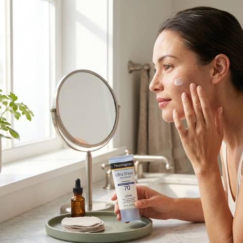 face sunscreen routine