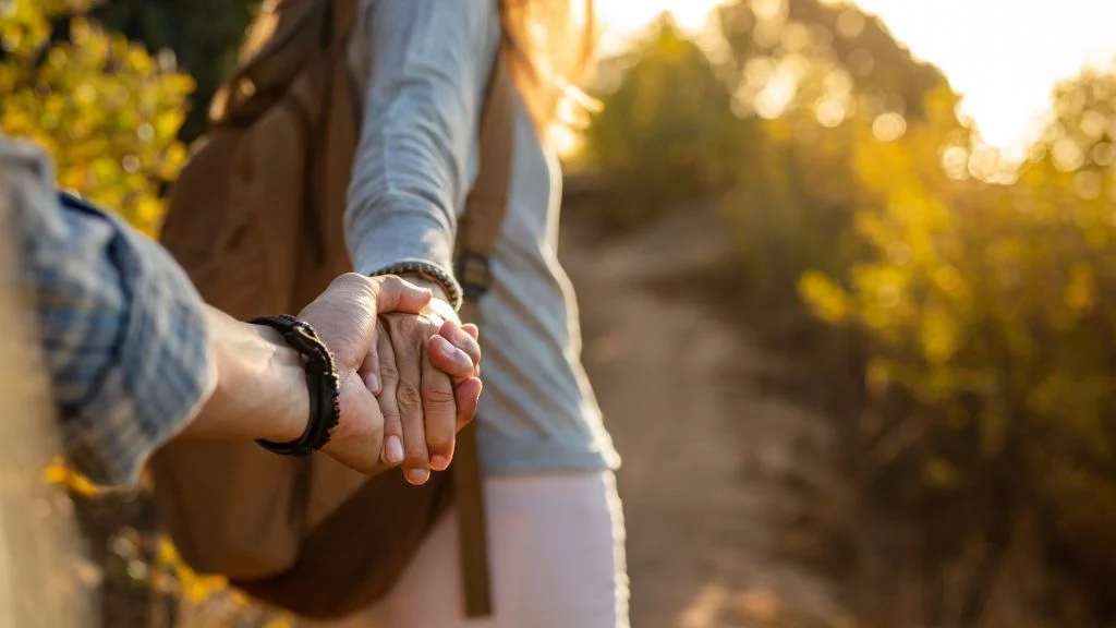 Hiking couple