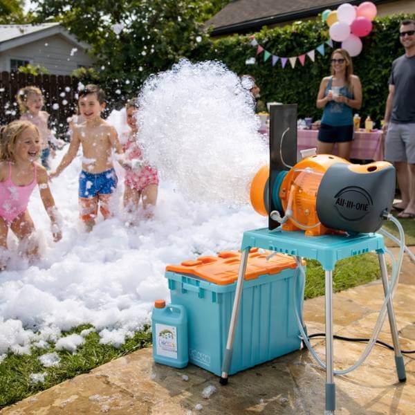 foam party machine party kit backyard event