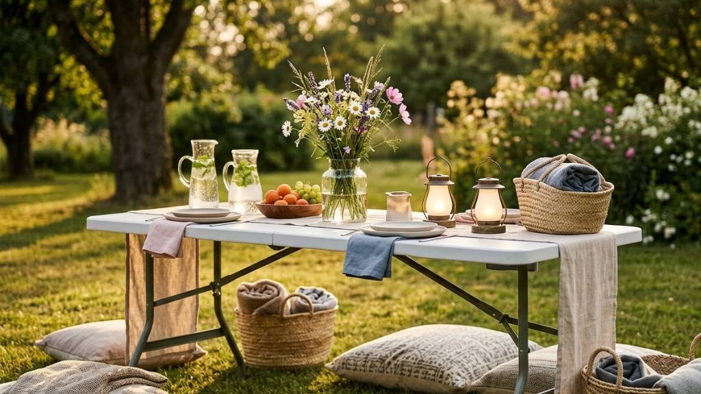 picnic plastic table