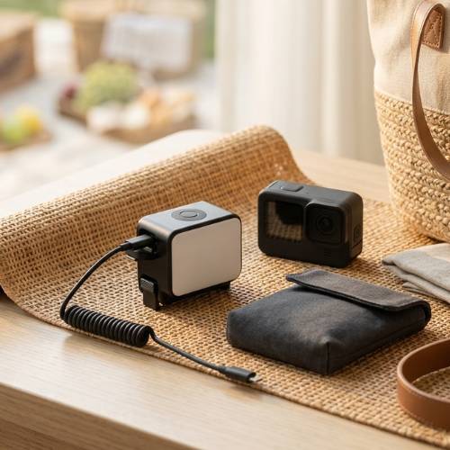 portable action camera flashlight gear