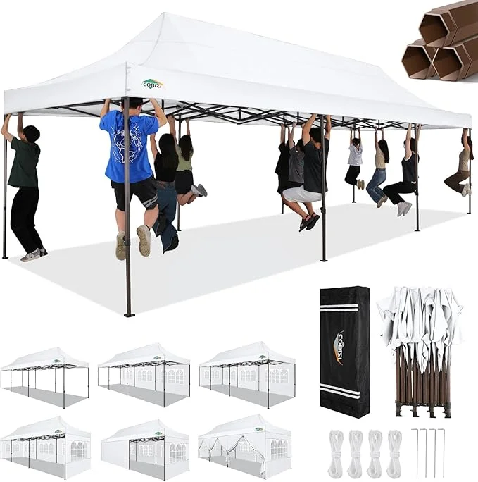 COBIZI 10x30 Pop Up Canopy Tent Heavy Duty