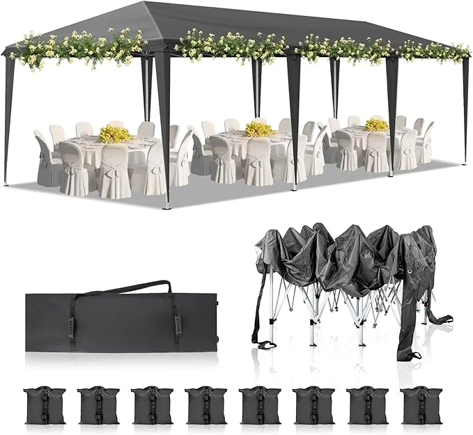 VINGLI 10x30 Pop Up Canopy Tent