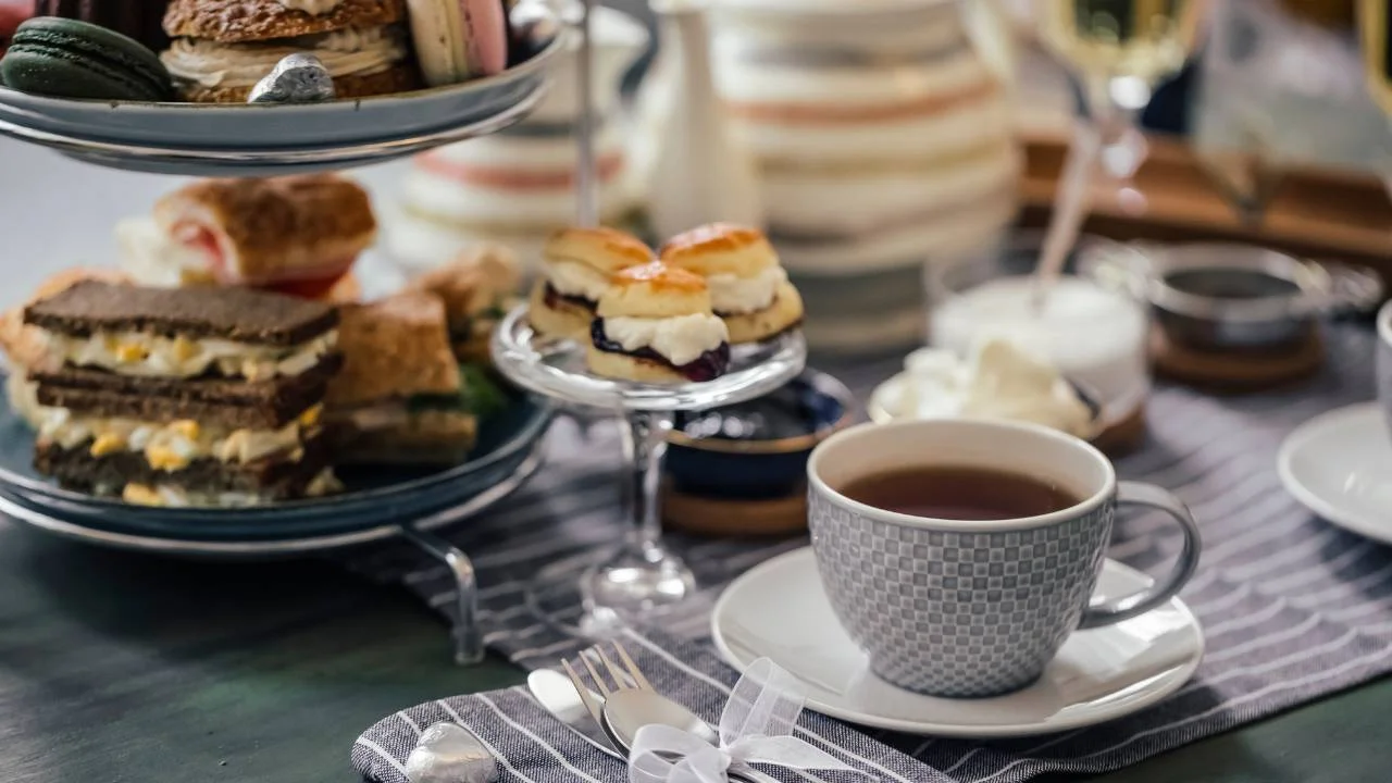 afternoon tea setup