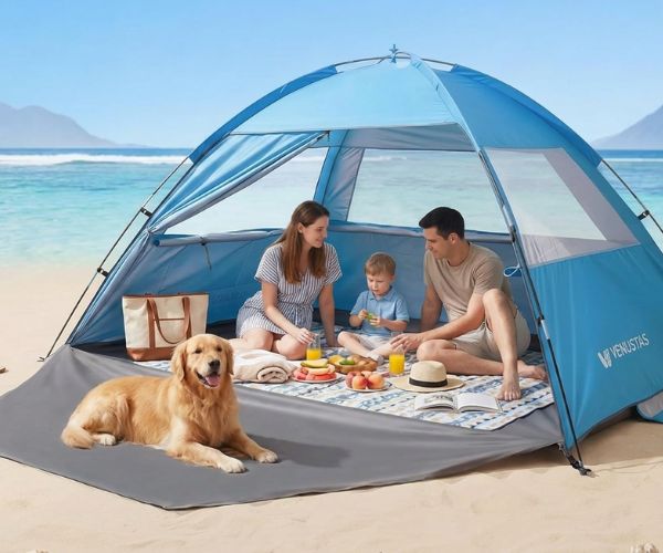 beach canopy with walls