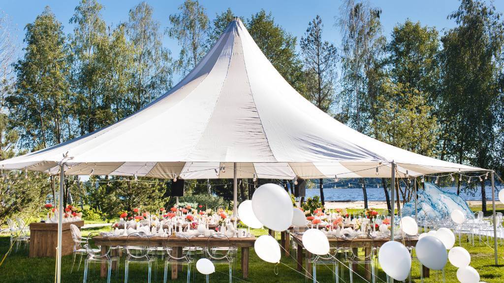 elegant 10x30 party tent for events