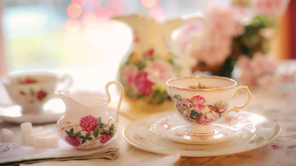 high tea bridal party