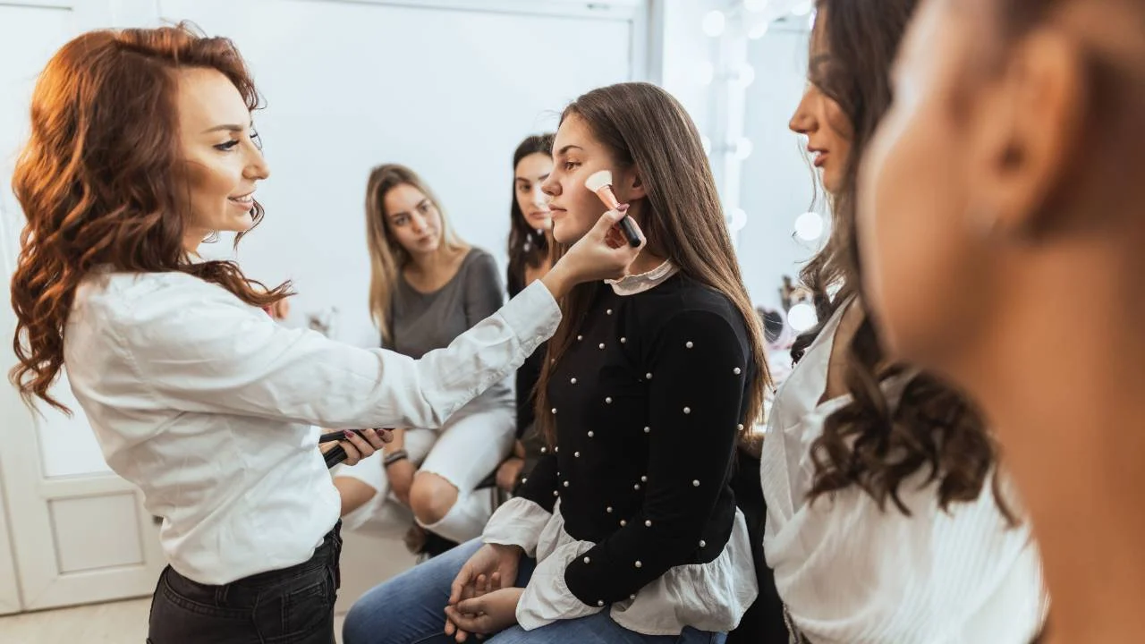 makeup and pamper session