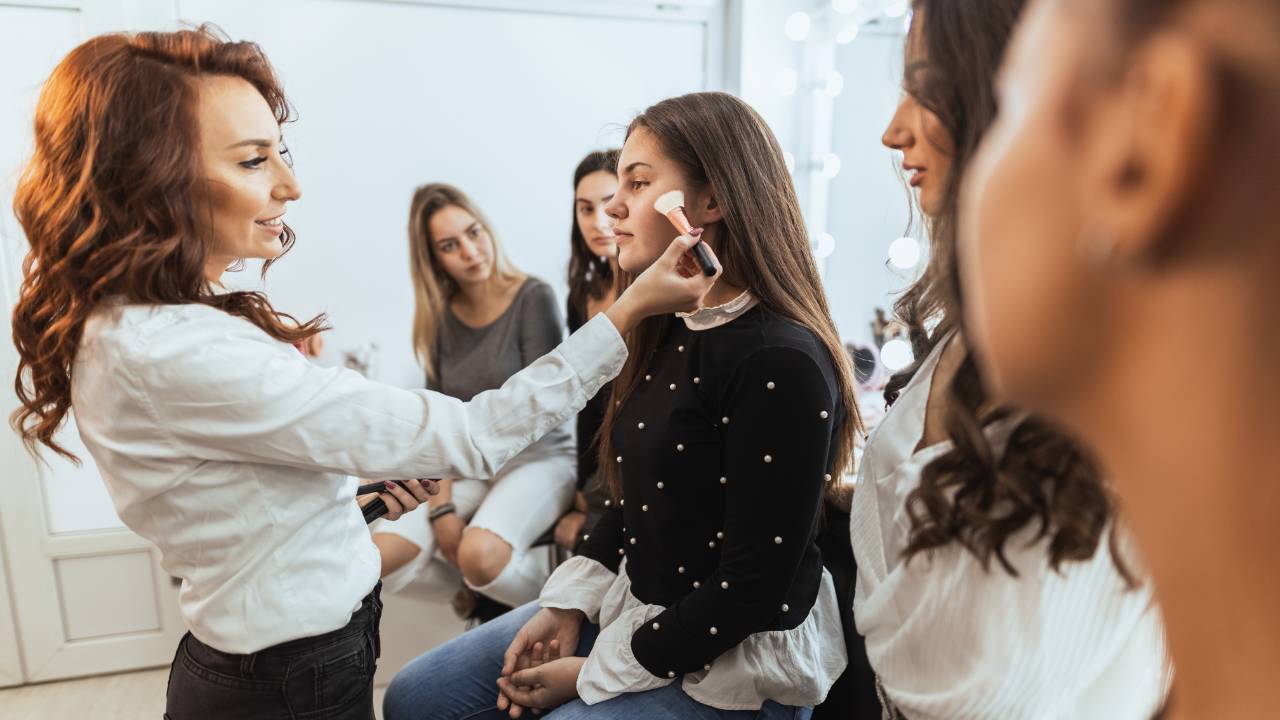 makeup and pamper session