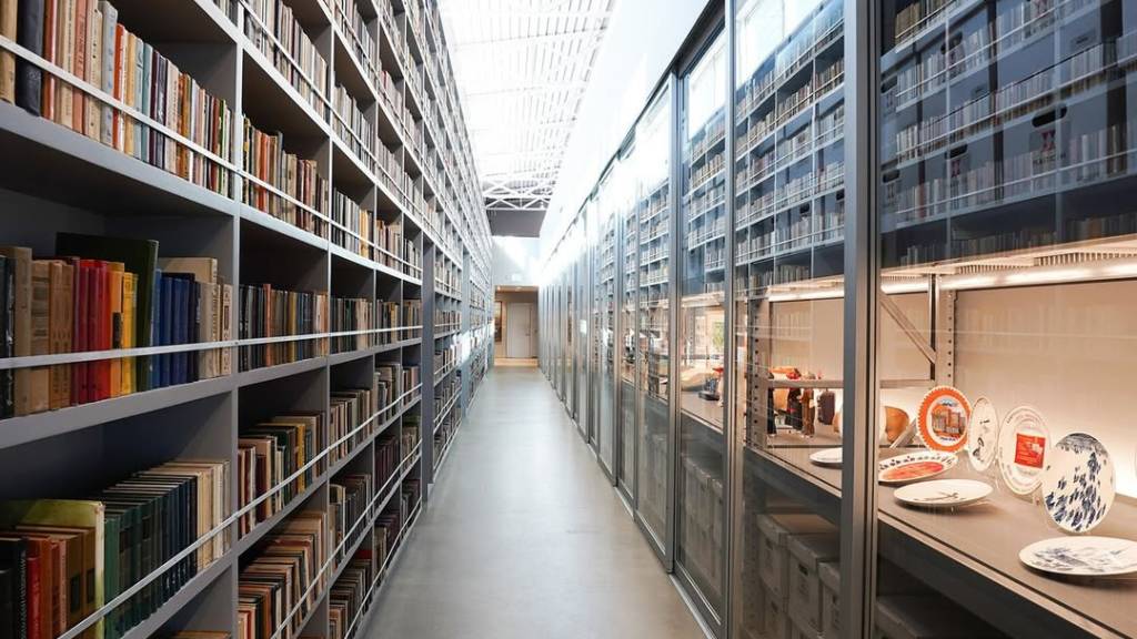 research archive inside a top los angeles museum