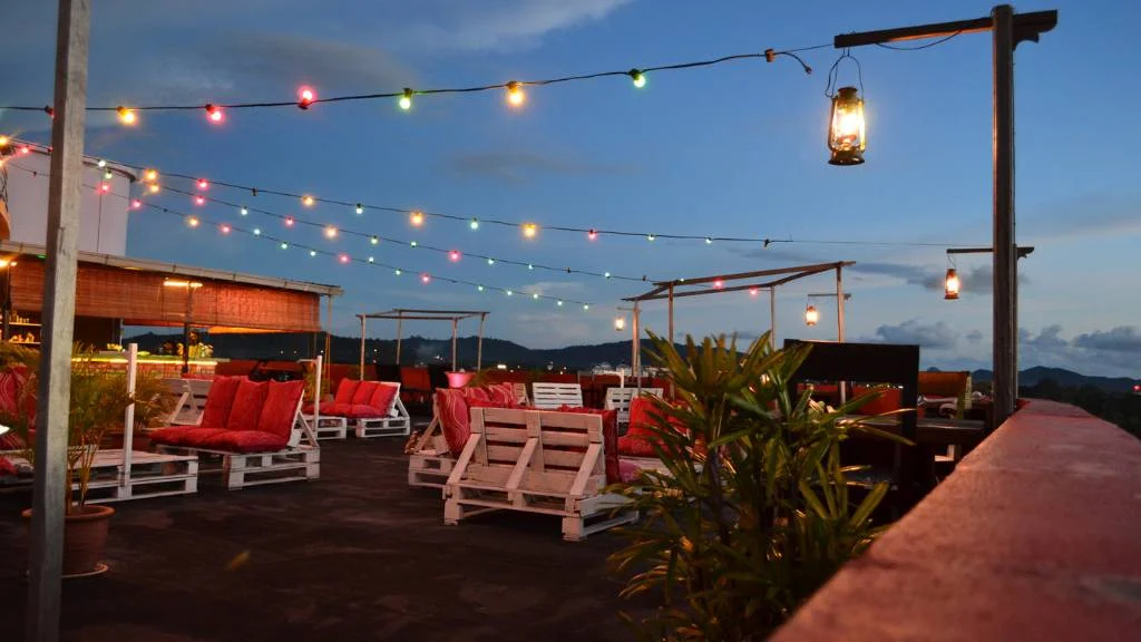 rooftop sunset celebration