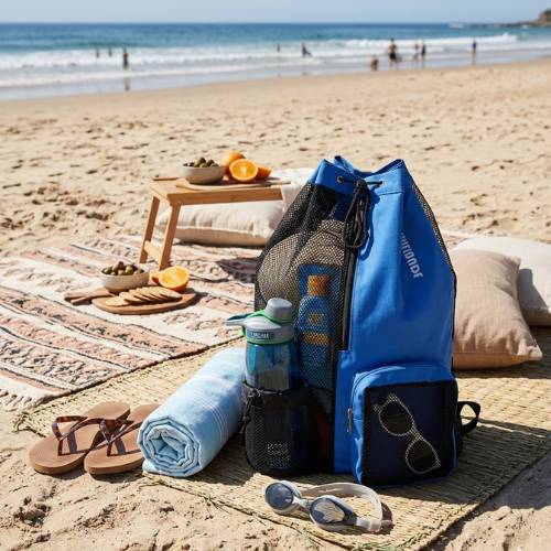 beach drawstring bags 
