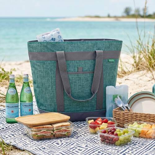 spacious beach bag