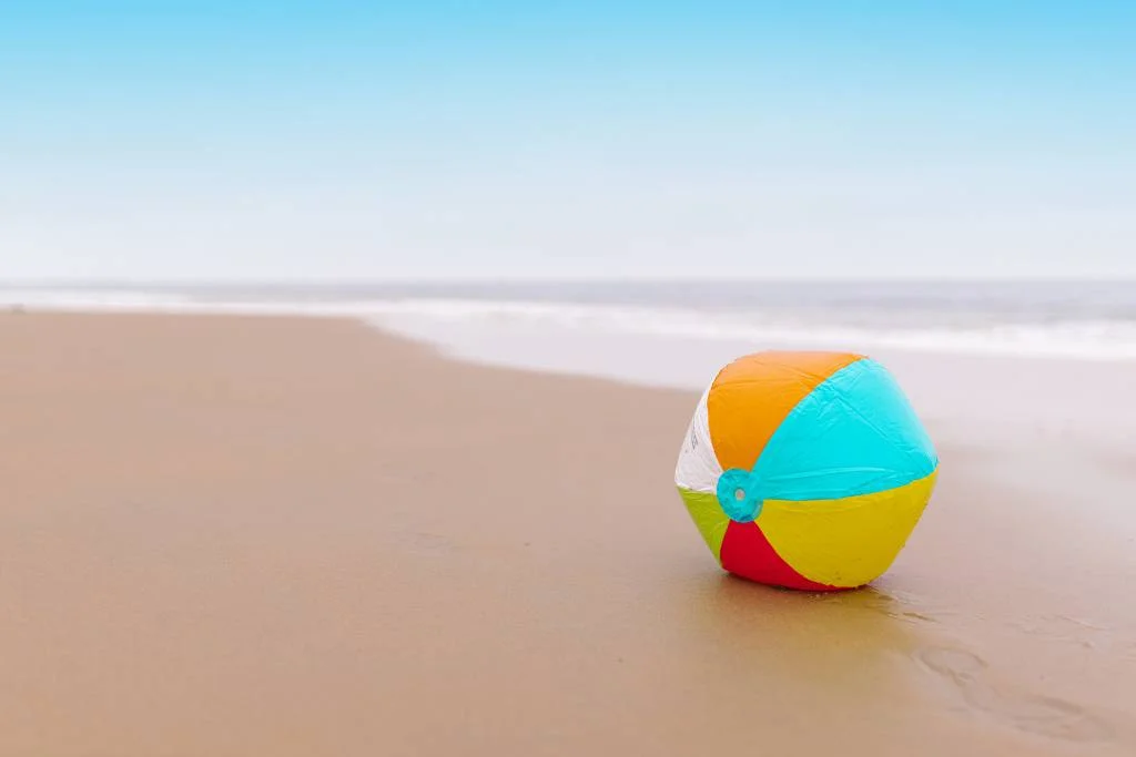 beach ball wedding send-off