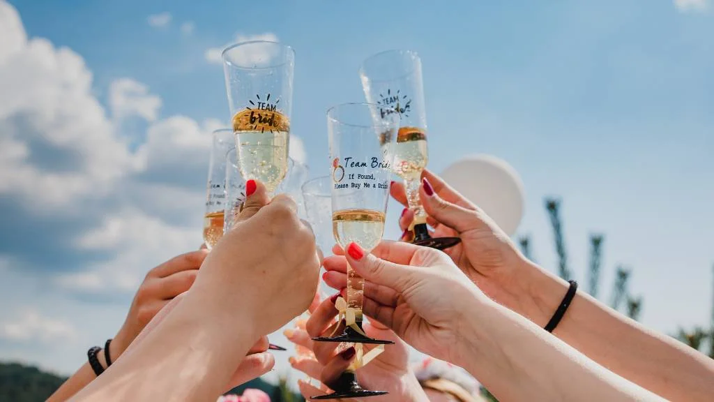 drinks and cheers