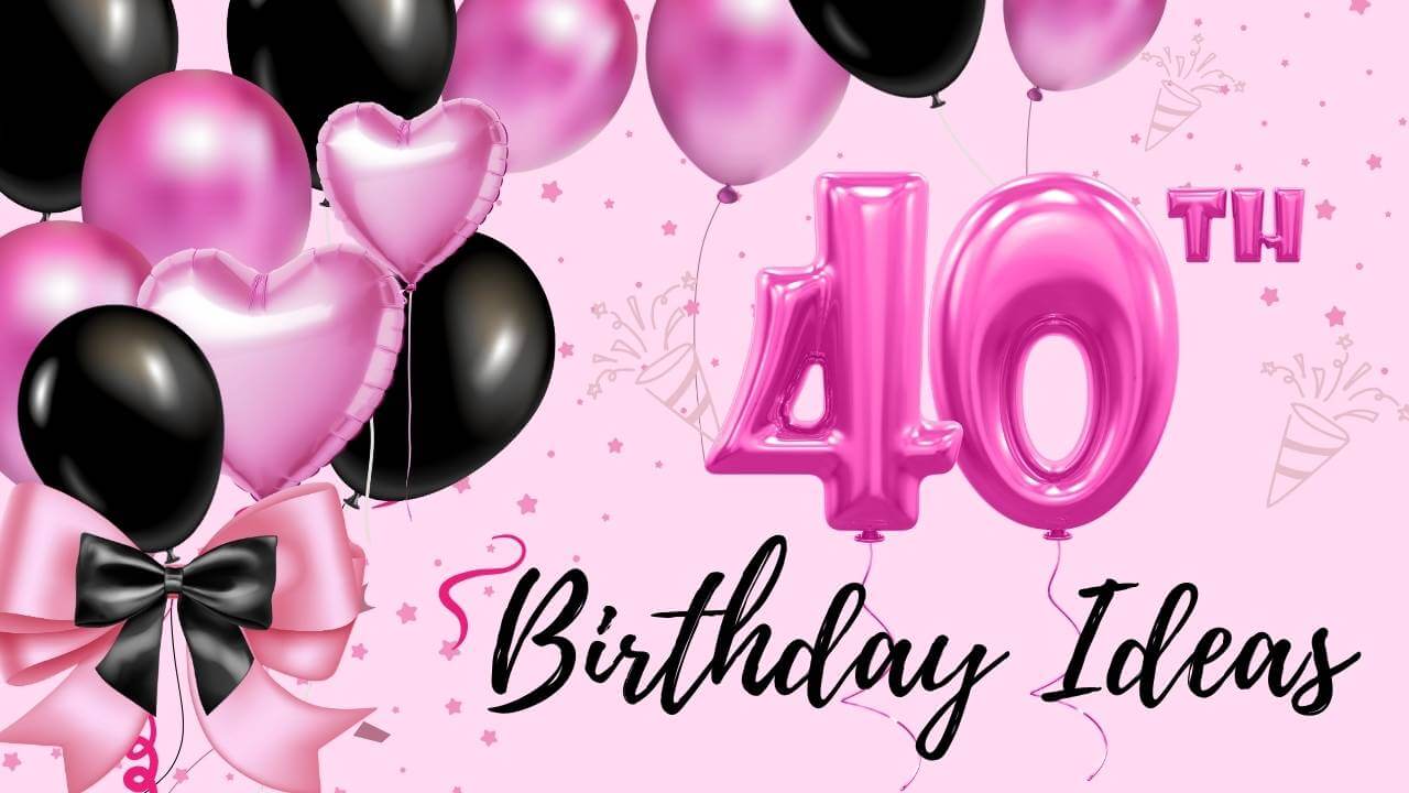40th birthday ideas banner