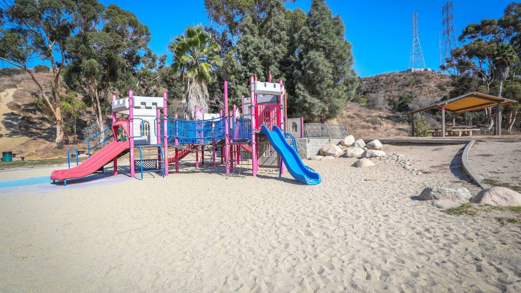 playground with sand area