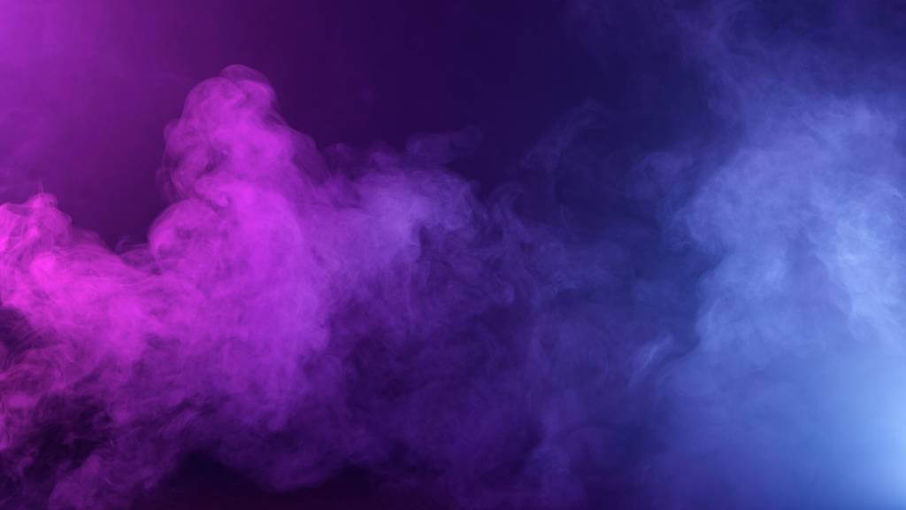purple fog effect in dark room