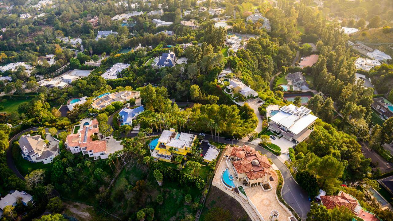 view of upscale los angeles neighborhood