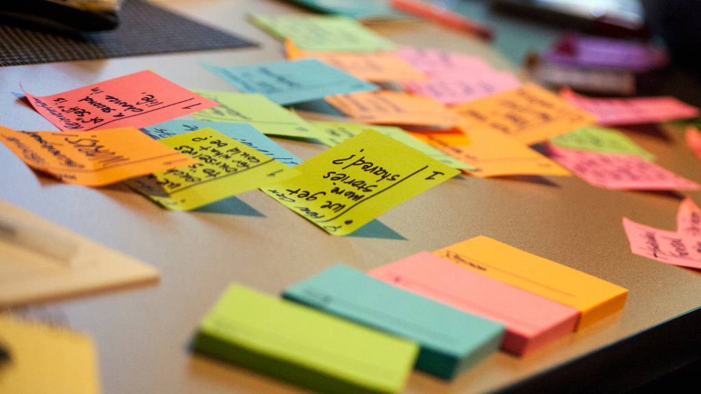 planning board with birthday ideas