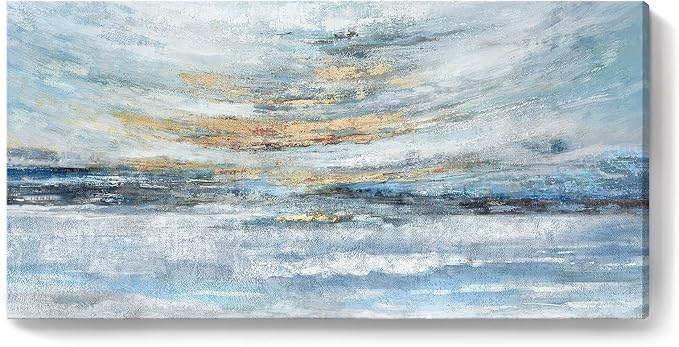 abstract coastal wall art gift