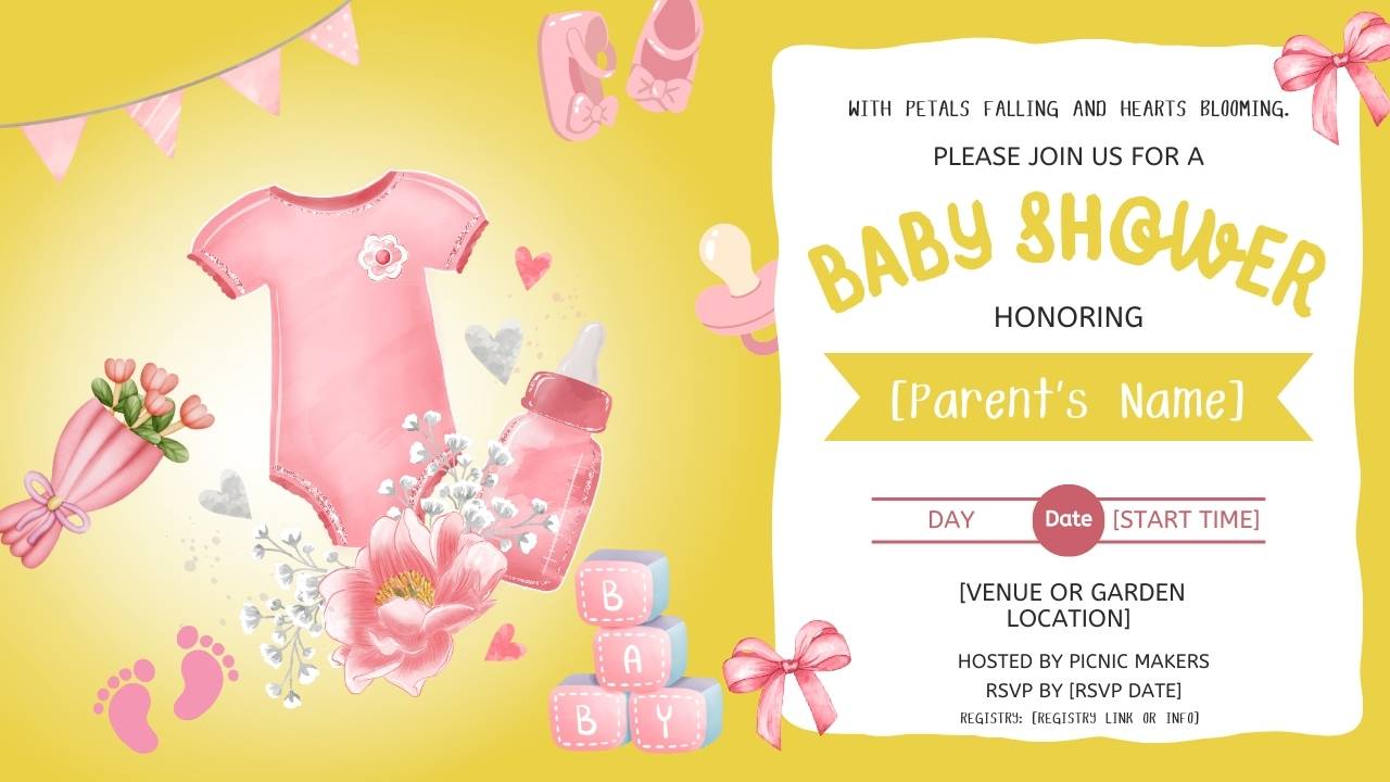 baby shower invitation card