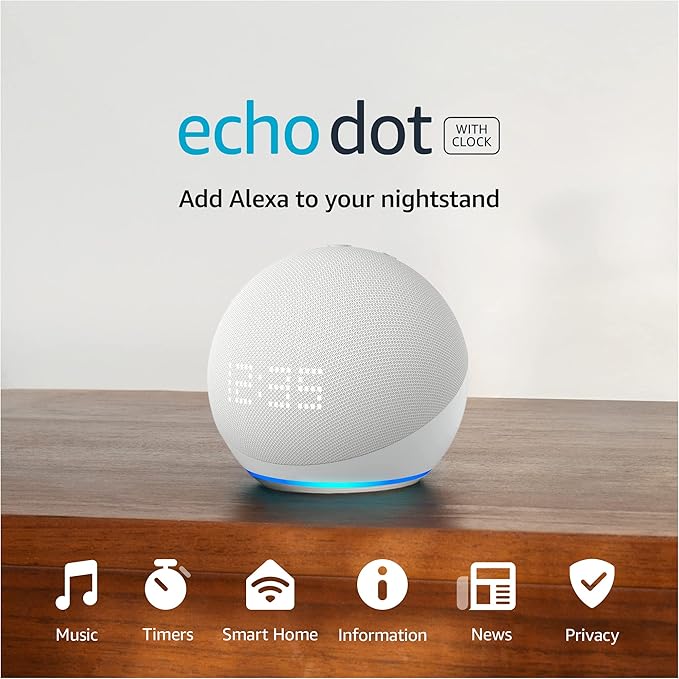 echo dot with clock