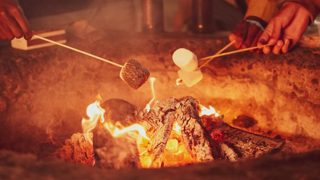 fireside marshmallow storytelling