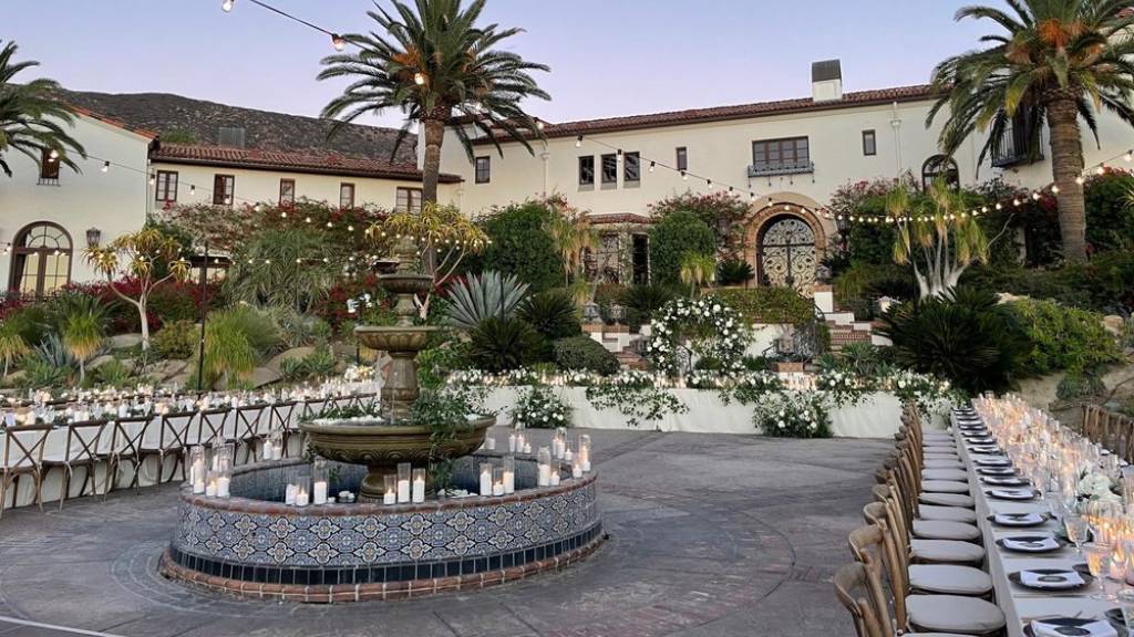 luxury courtyard wedding venue los angeles