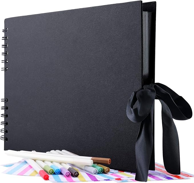 scrapbook album with accessories