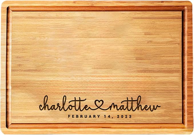 wood engraved cutting board