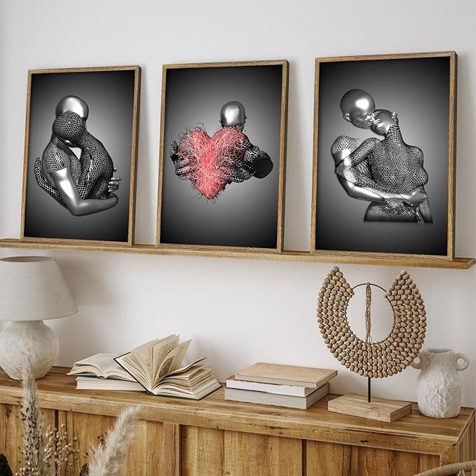 3D printed couple portrait artwork