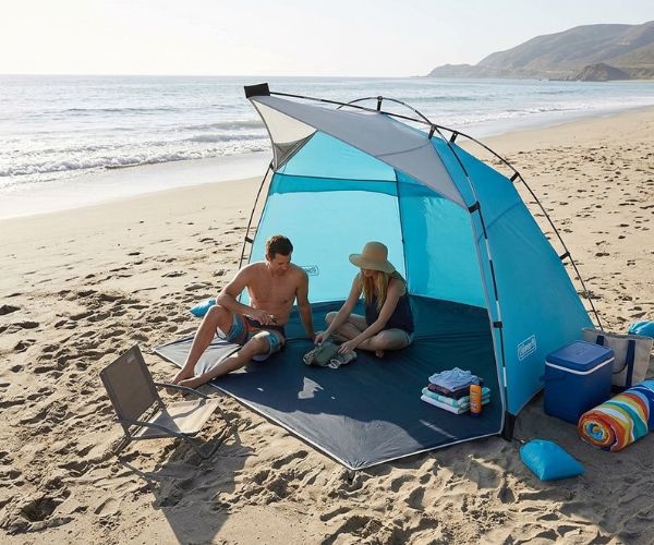 compact beach tent for couples