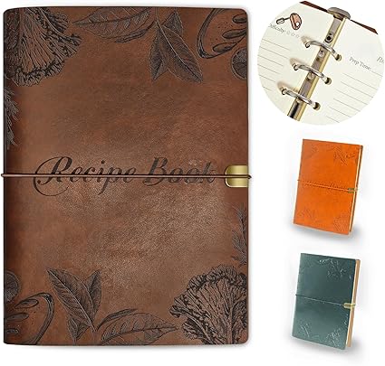 Personalized leather recipe book