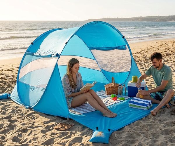 pop-up beach tent for families