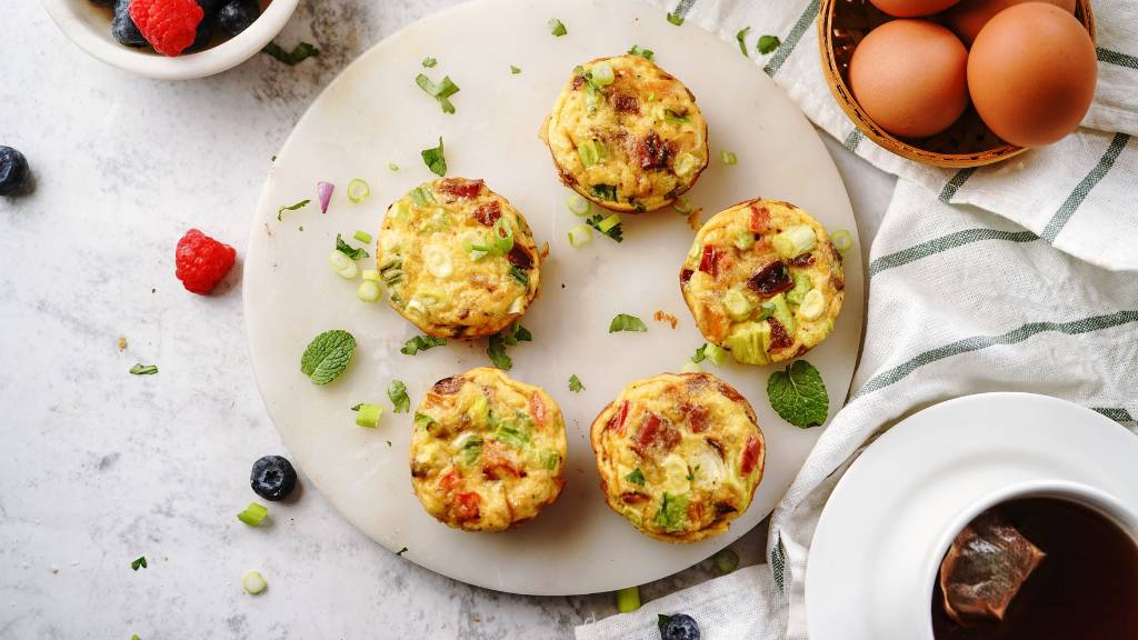 vegetarian picnic frittata muffins