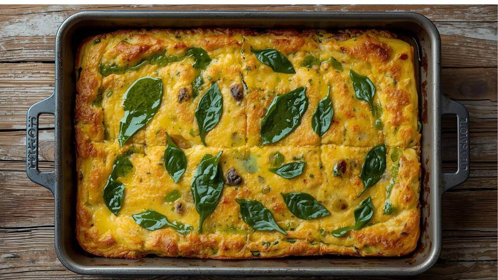 spinach feta frittata