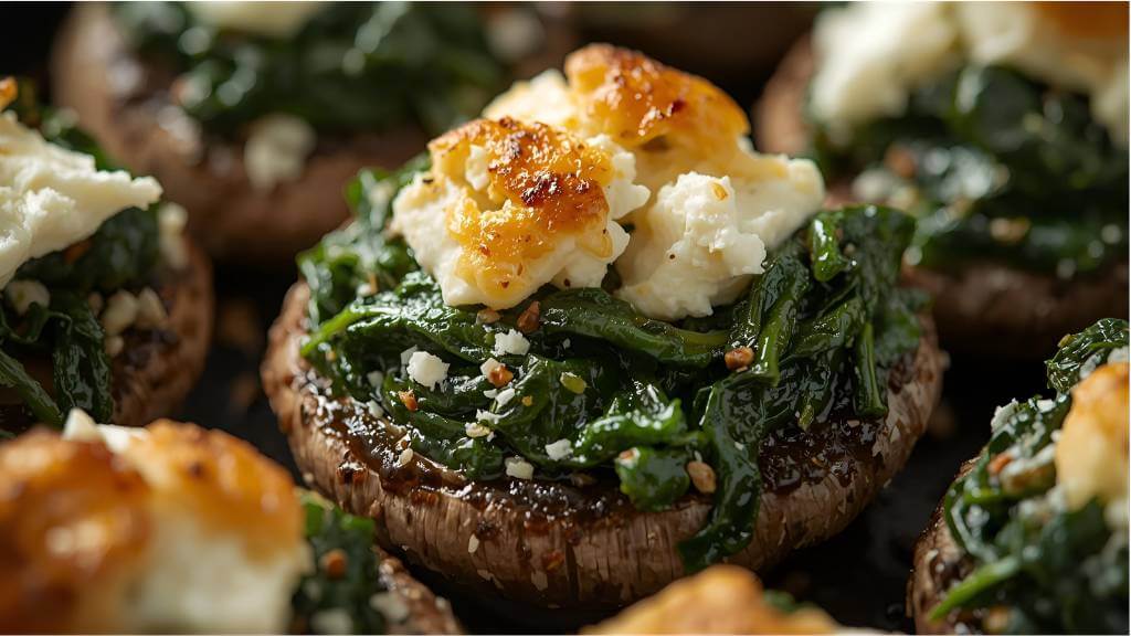 spinach stuffed mushrooms