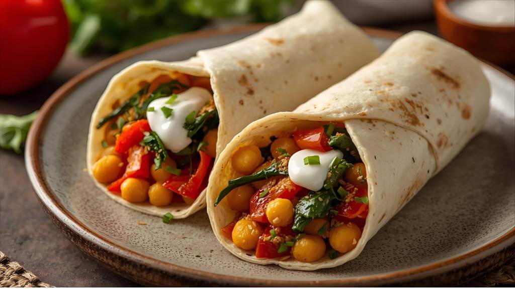 vegetarian breakfast burritos
