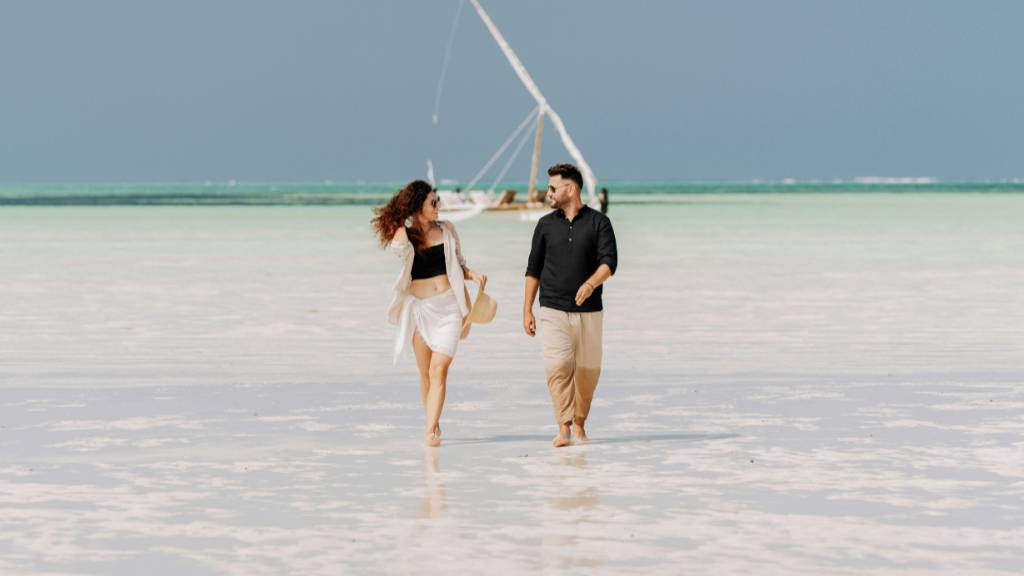 second date beach stroll