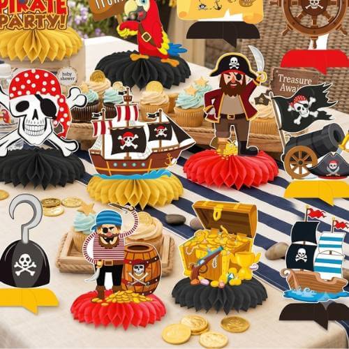 pirate treasure-themed baby shower