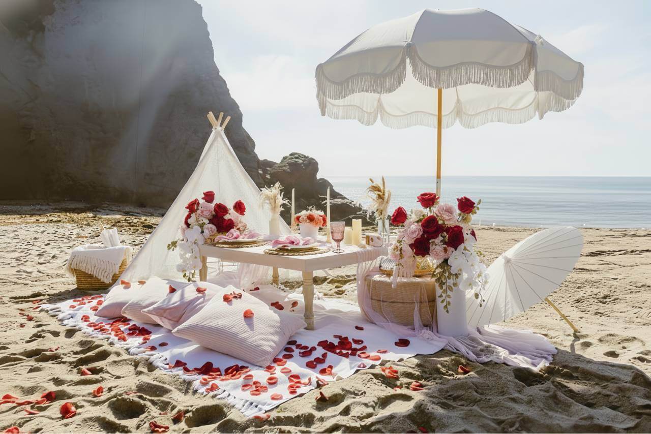 proposal picnic setup in Los Angeles proposal picnic setup in Los Angeles