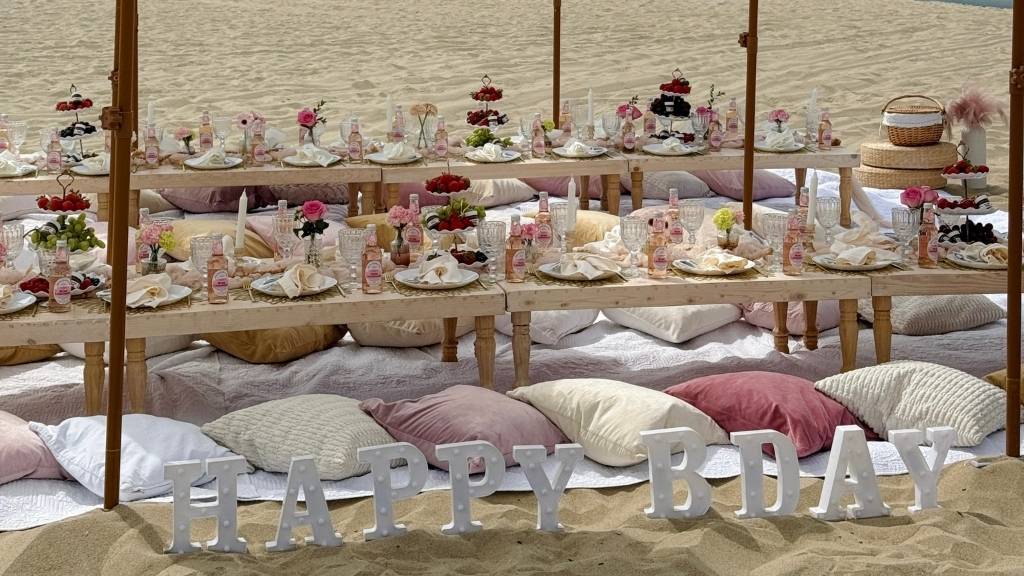 birthday dessert picnic spread for 13th birthday
