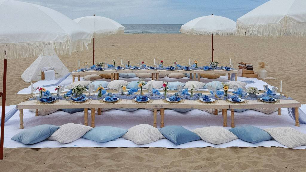 beach picnic baby shower