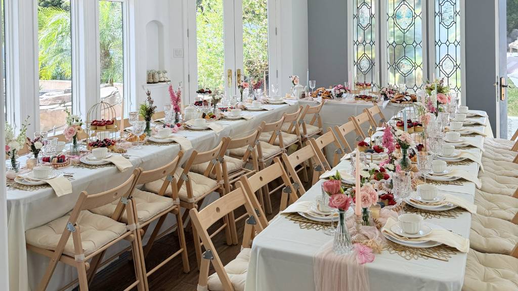 indoor brunch baby shower