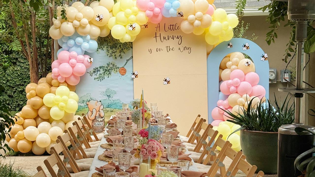 pastel-balloon-arch-gender-neutral-baby-shower pastel balloon arch gender neutral baby shower