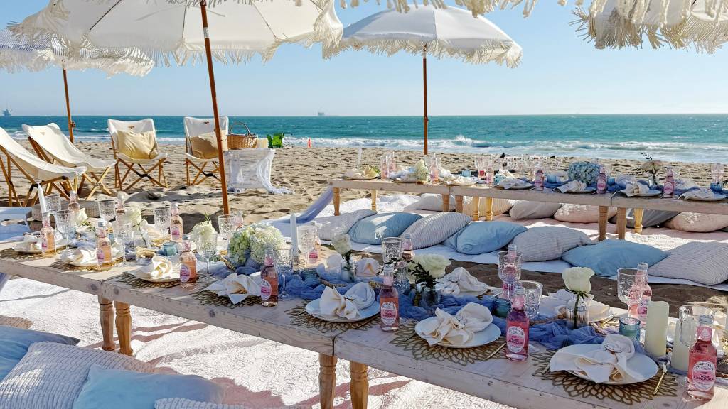 beach lounge picnic for tween birthday