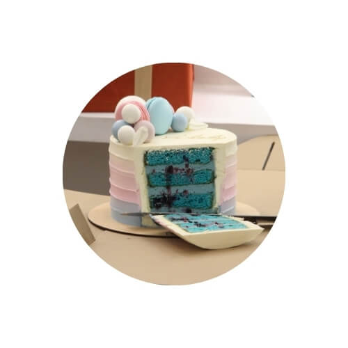 gender reveal cake