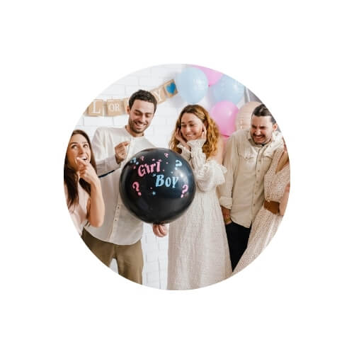 gender reveal balloon