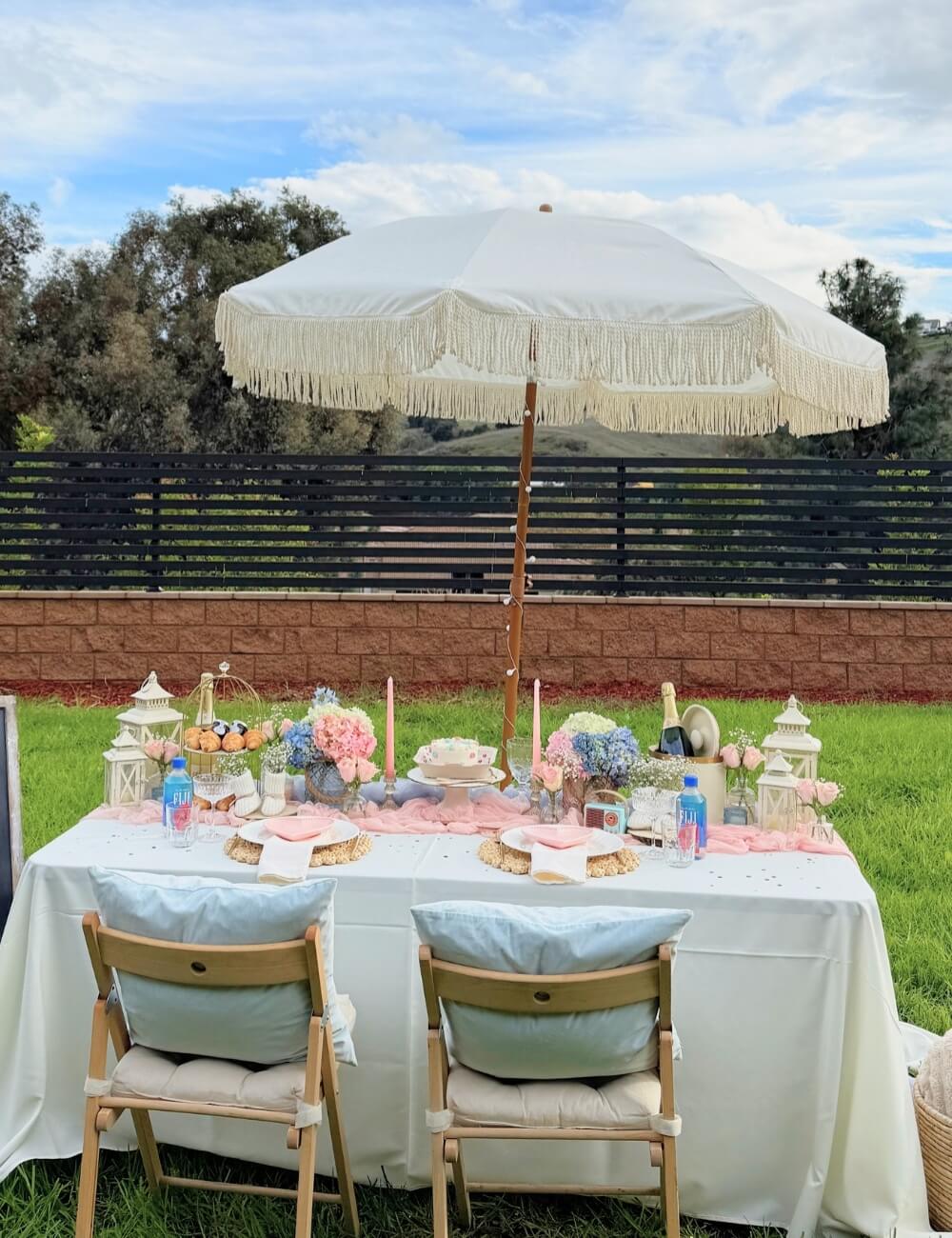 gender reveal setup ideas